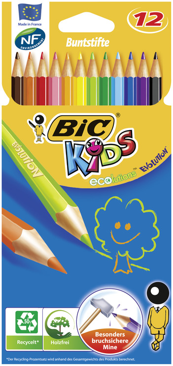 8 Stück BIC Evolution Streifen Bleistift 