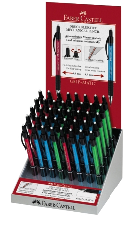 FABER-CASTELL Druckbleistift GRIP MATIC 0,7mm rot