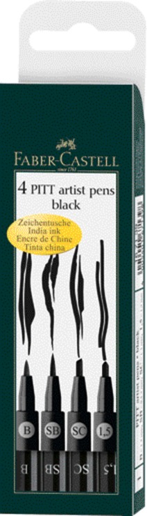 schwarz FABER-CASTELL Tuschestift PITT artist pen