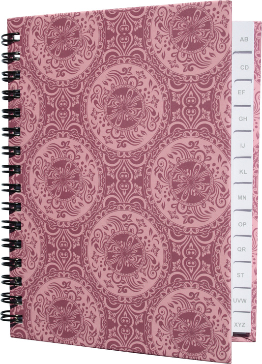 Rnk Notizbuch Mit Register A Z Circles Din A6 48 Blatt Papersmart